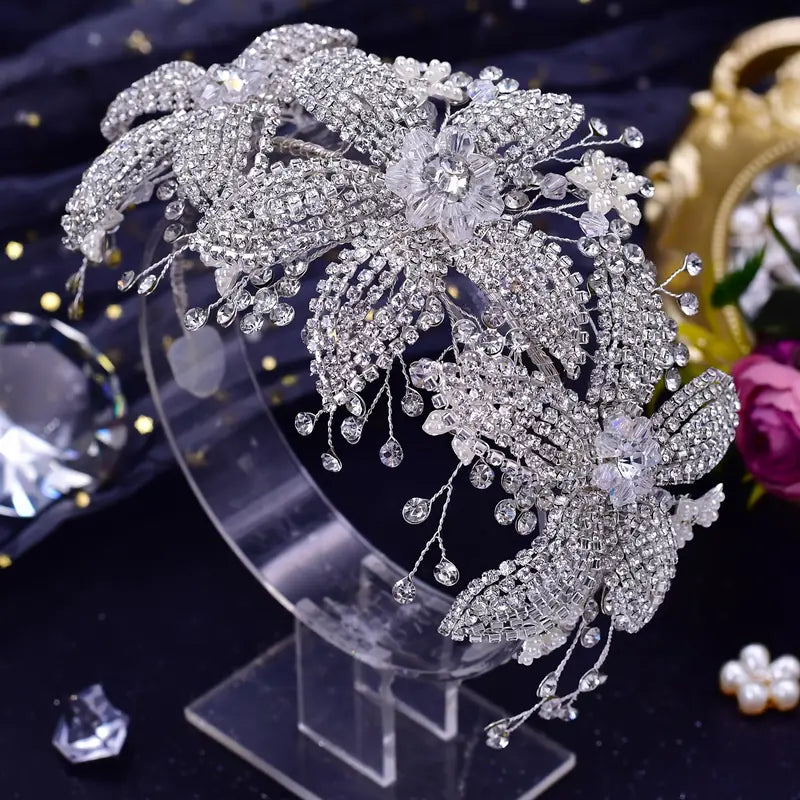 PALOMA Vintage Sparkling Rhinestone Bridal Headpiece