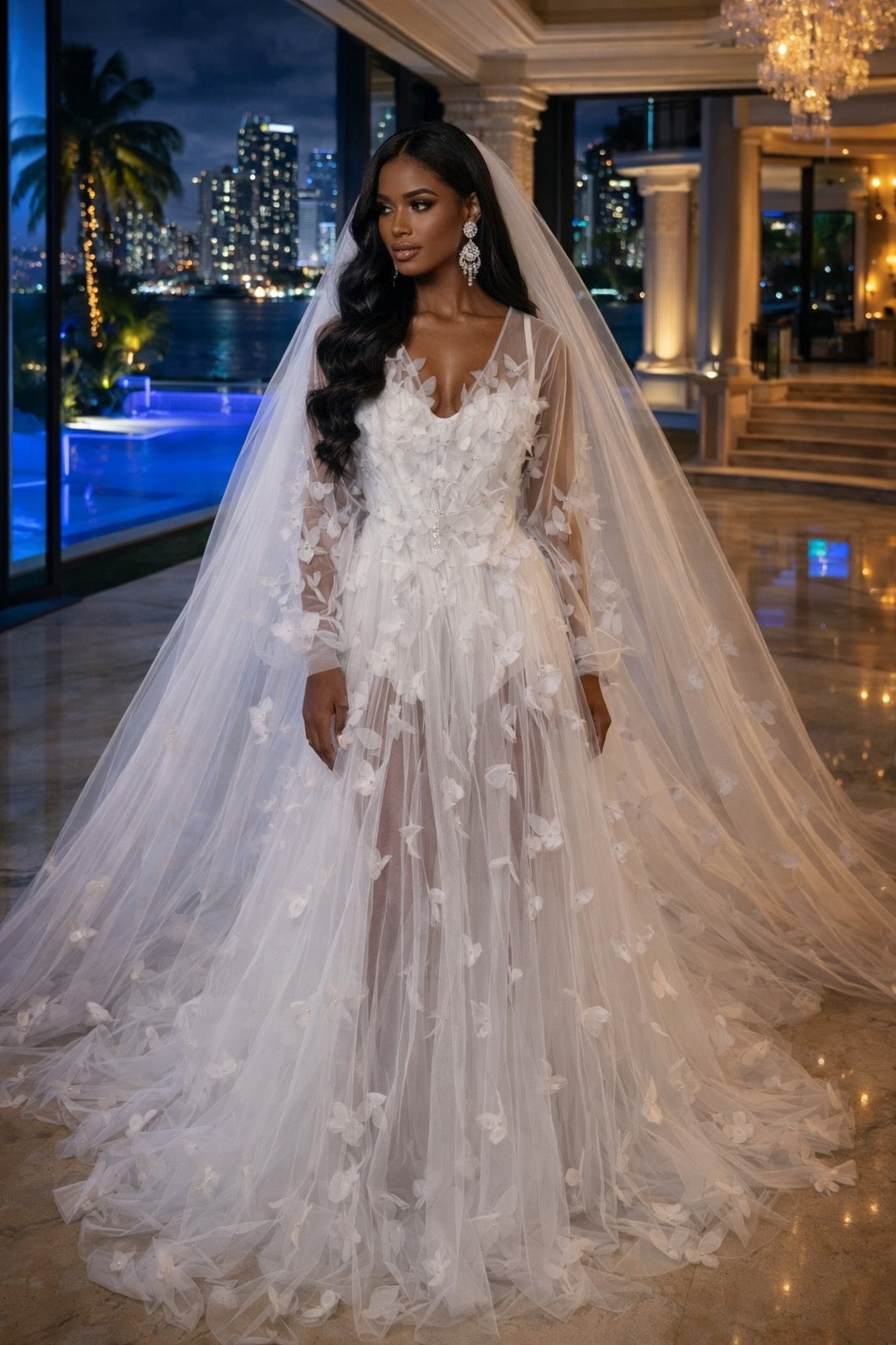 recommend luxurious wedding dresses Luxury Bridal Robe for Getting Ready Wedding Morning M / Standard (4–6 weeks)