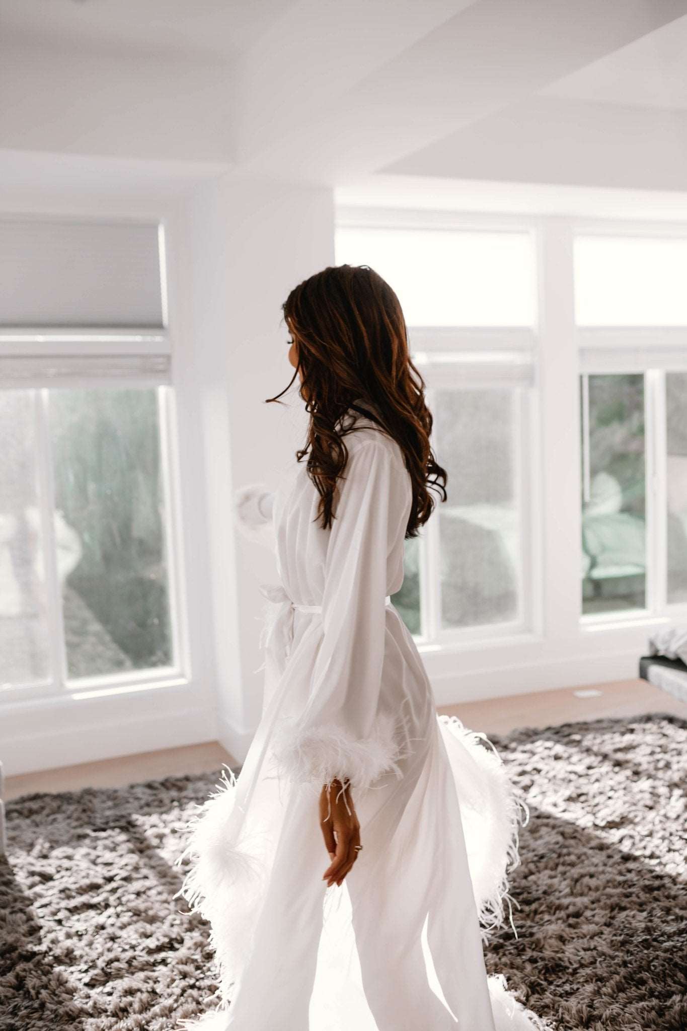 Casey Luxury Silk Bridal Robe