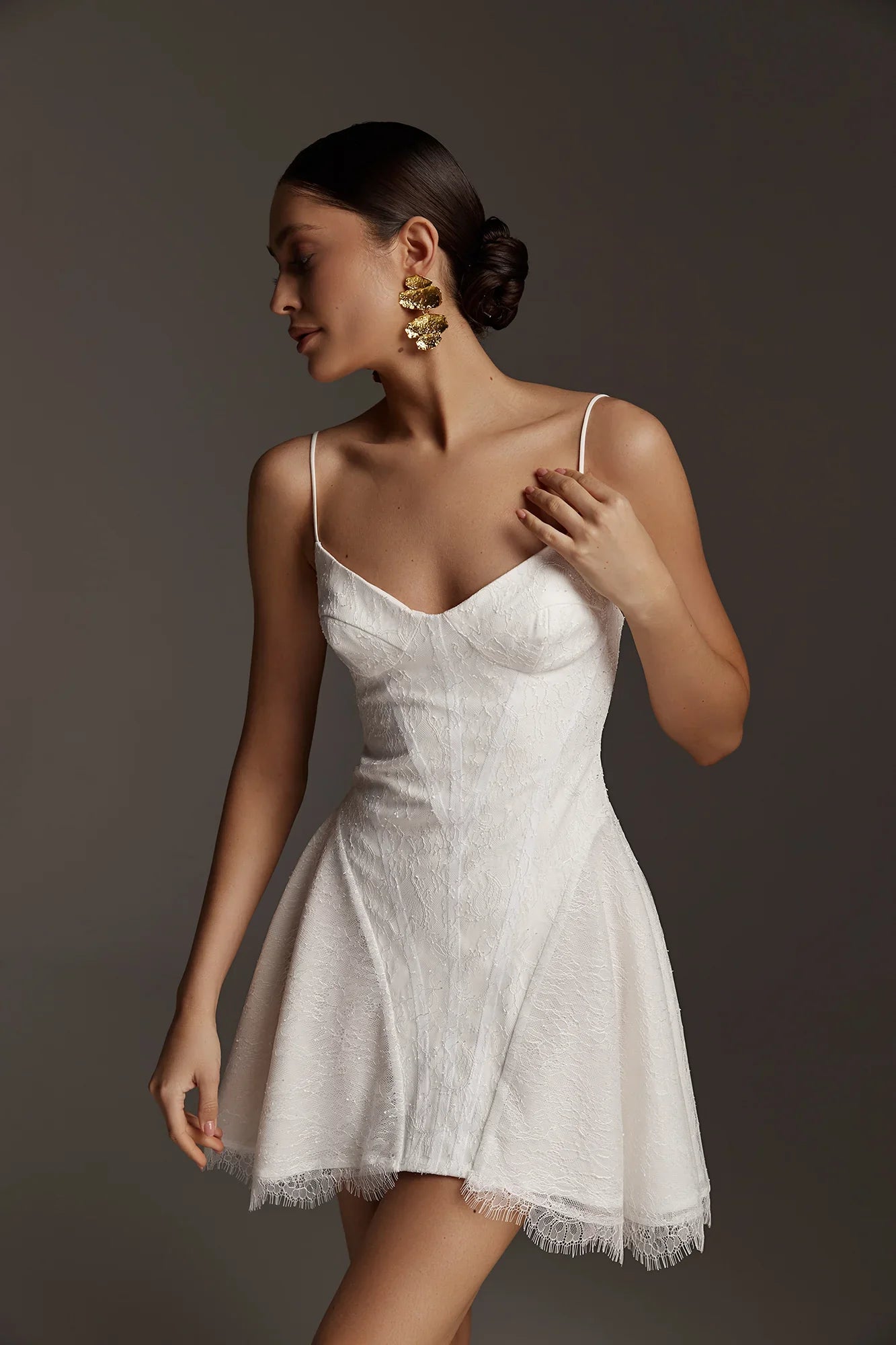 BRIXANIA I Lace Bridal Robe