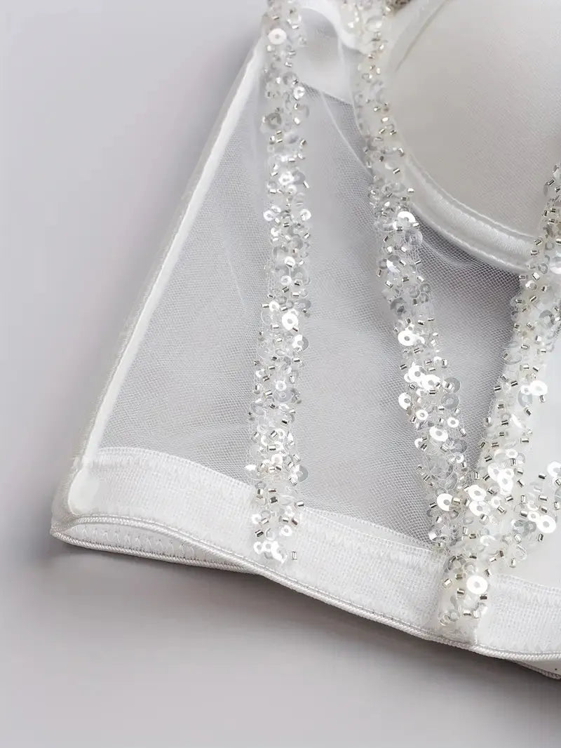 MERILIN Rhinestone Bustier