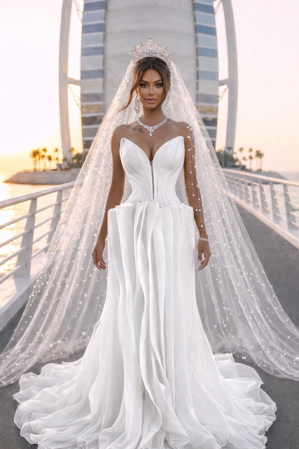 SERAPHINA Sculpted Royal Minimal Gown