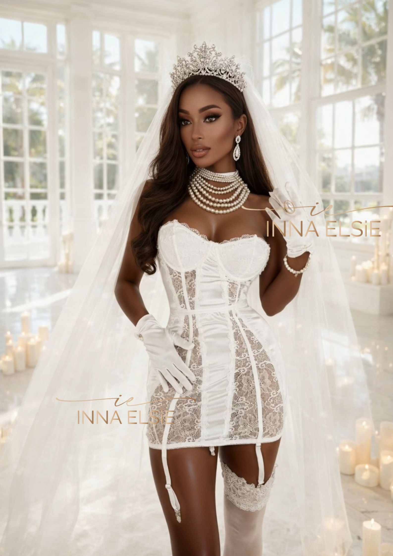 DRAYA Silk Bridal Luxury Slip Dress