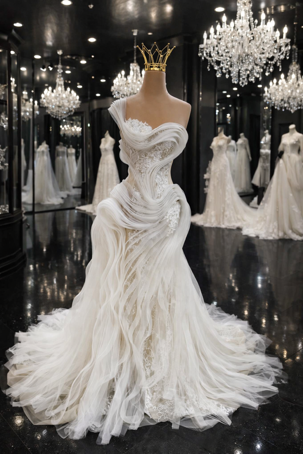 MIRANDA Sculpted Couture Gown