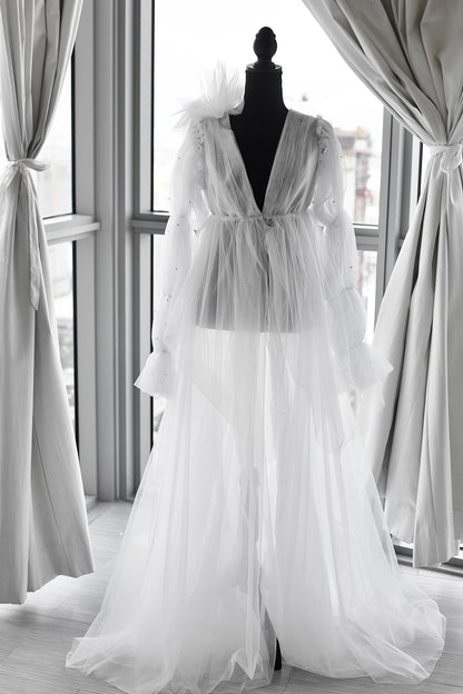 LIDIA  Luxury Bridal Robe SAMPLE S