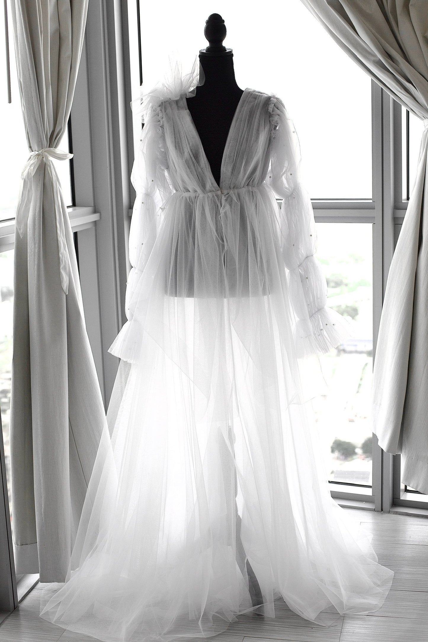 LIDIA  Luxury Bridal Robe SAMPLE S