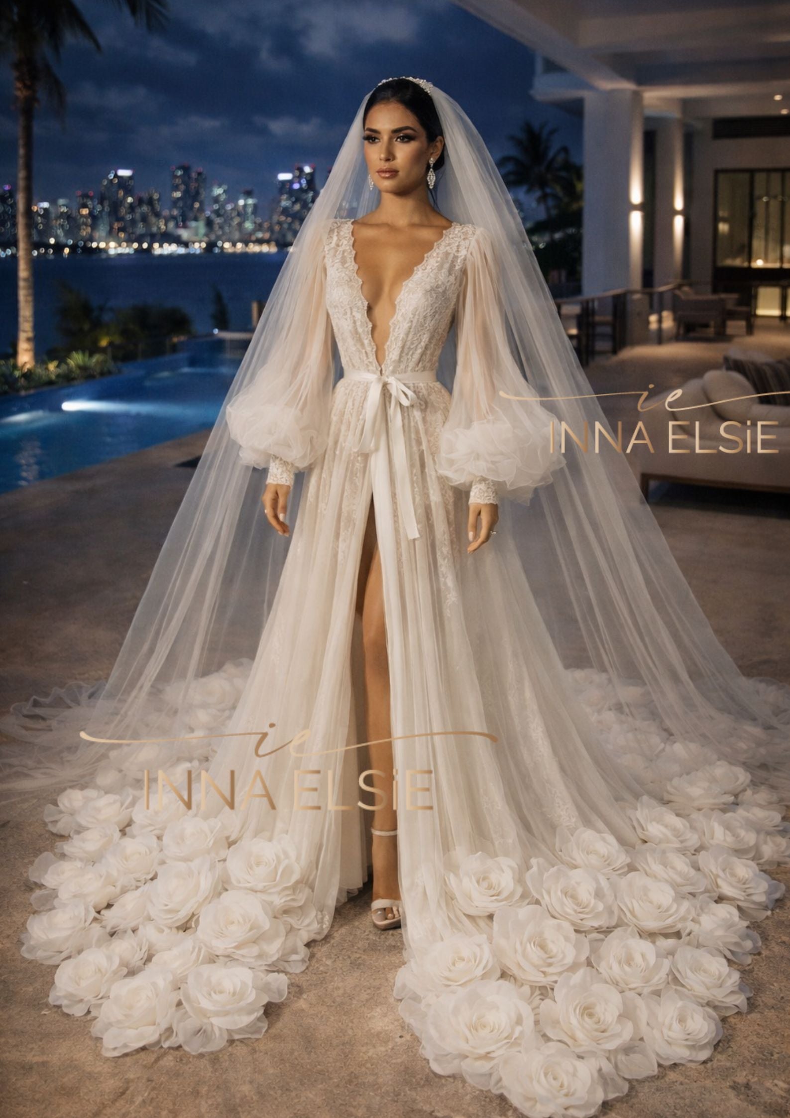 ILARIA Couture Lace  Bridal Robe