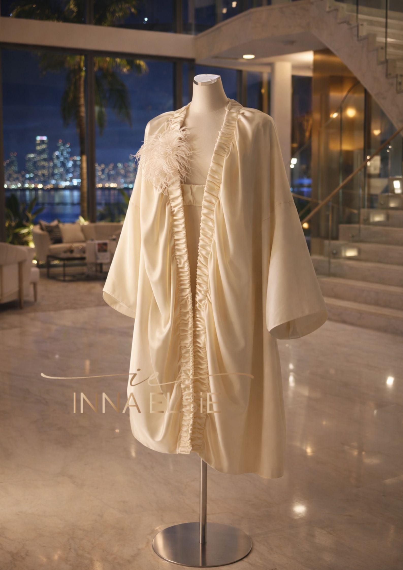 JARDINE SILK ROBE