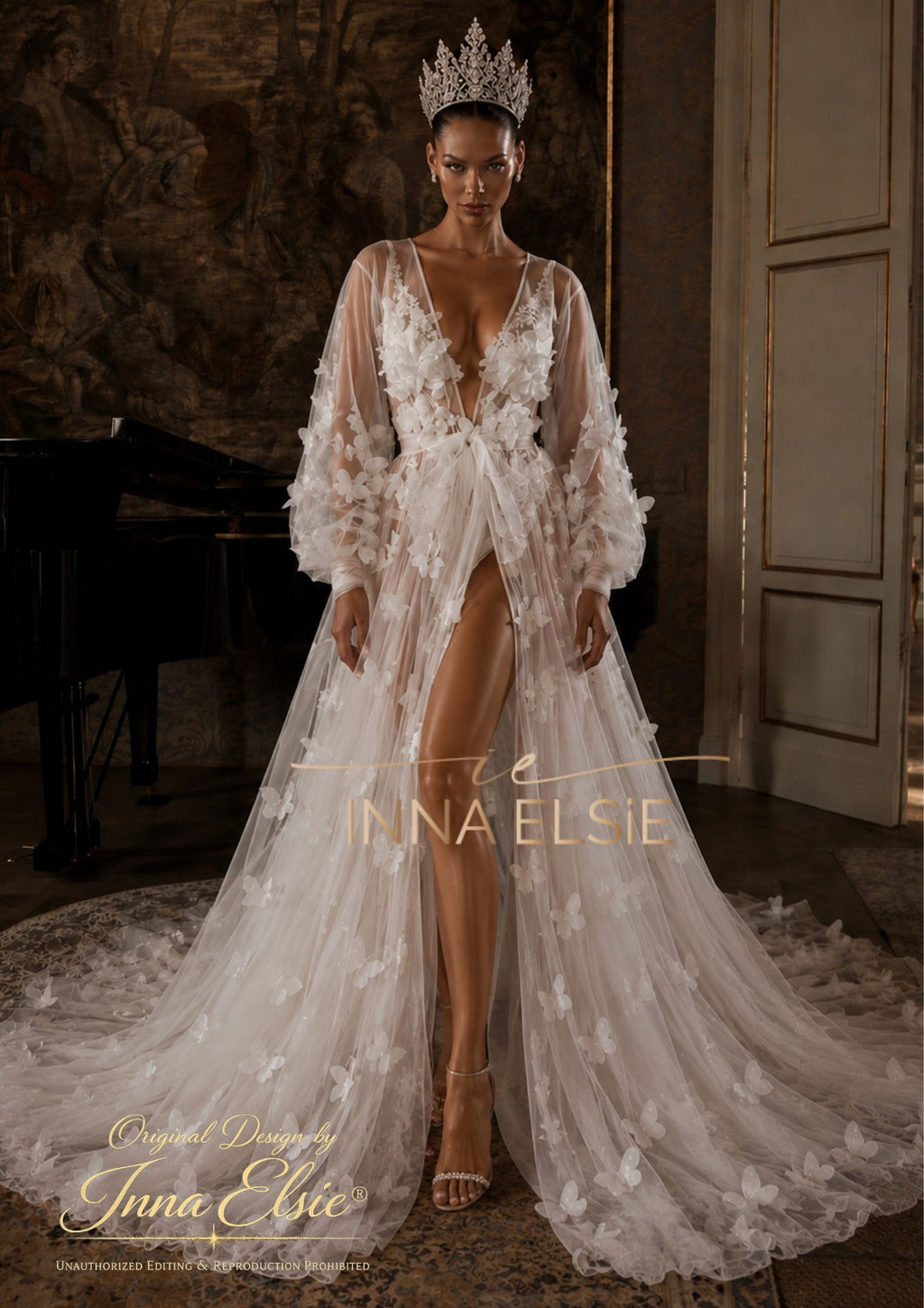 Adel Tulle Bridal Robe for Luxury Wedding Moments