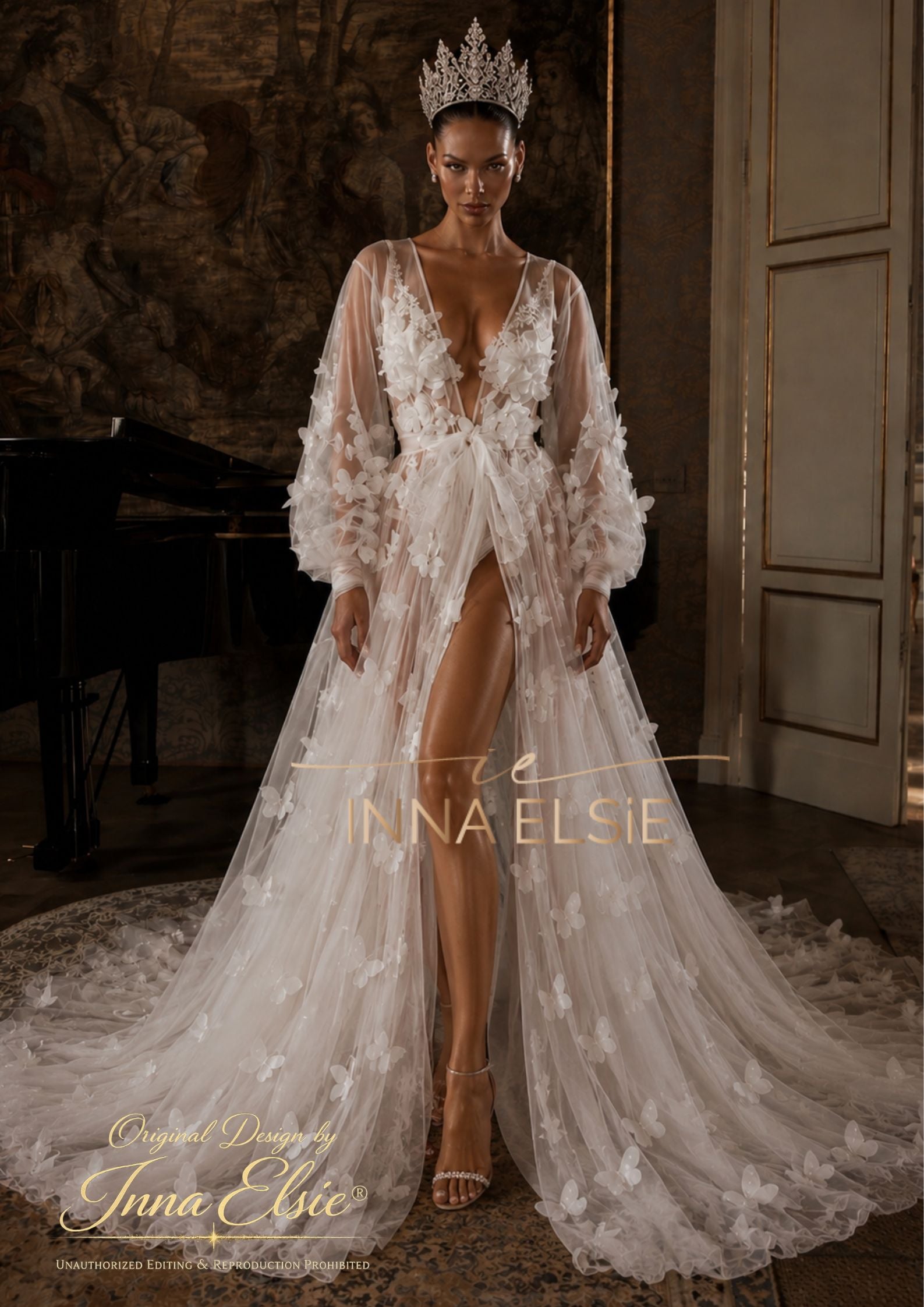 Adel Tulle Bridal Robe for Luxury Wedding Moments
