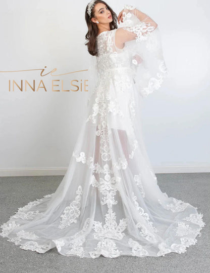 LAURA luxury handmade bridal robe