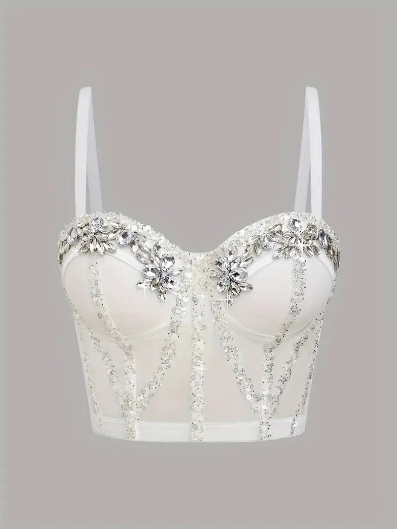 MERILIN Rhinestone Bustier