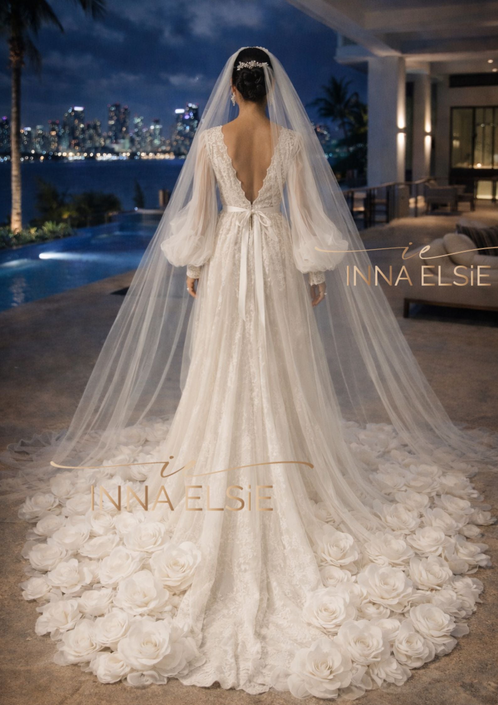 ILARIA Couture Lace  Bridal Robe