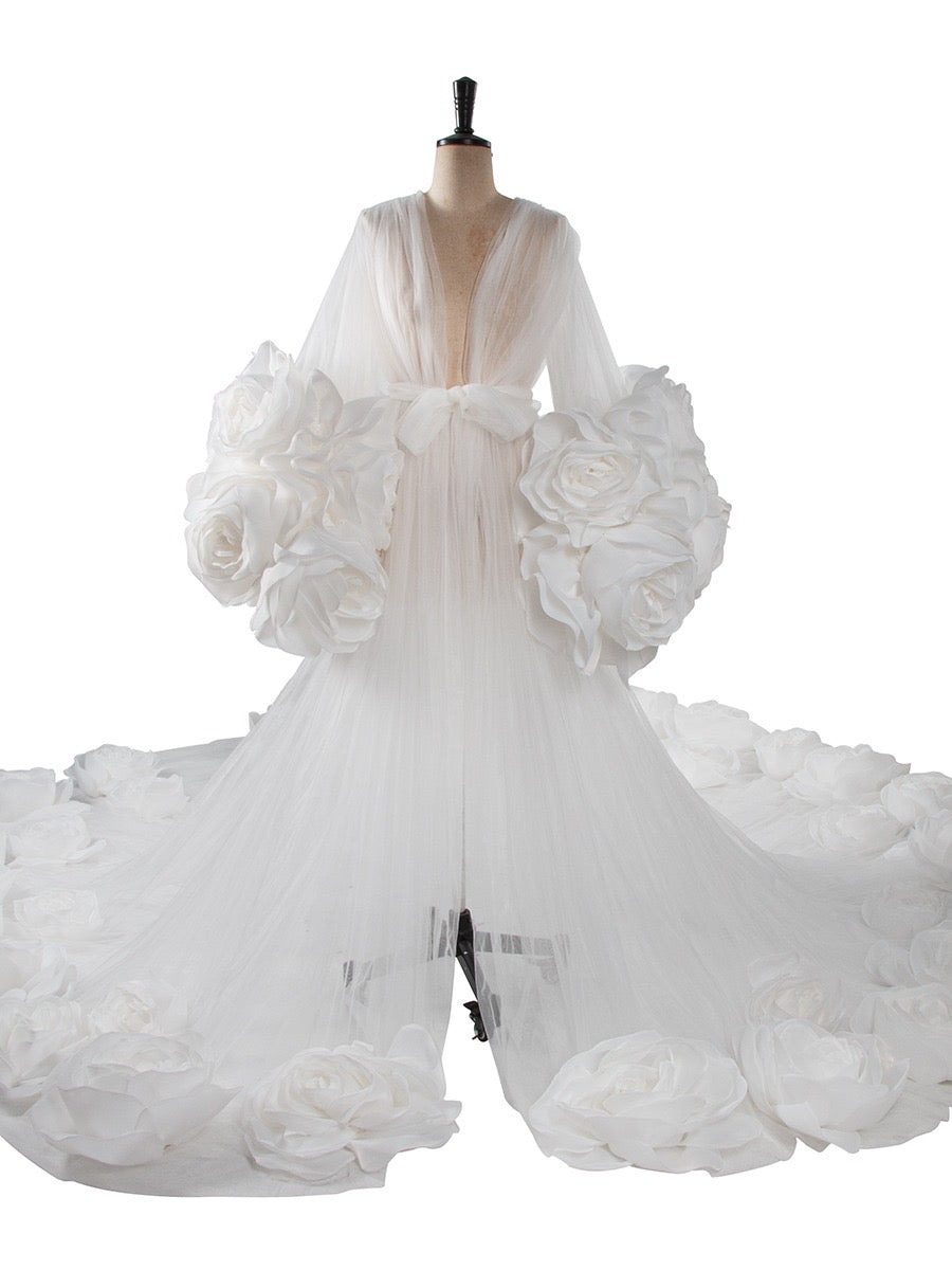 FLORIDA Luxury Floral Bridal Robe