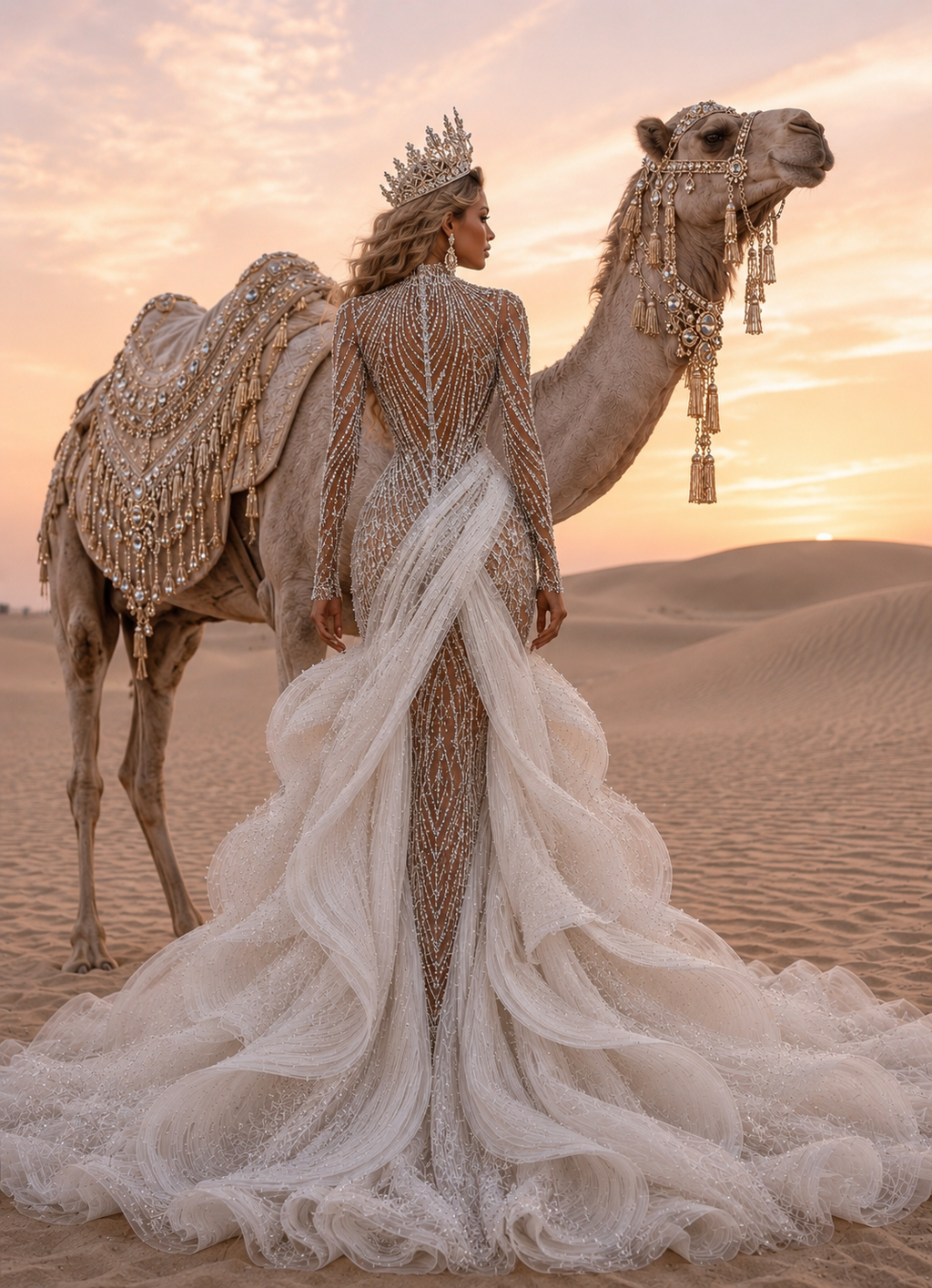 JOLINA Sculpured Couture Gown