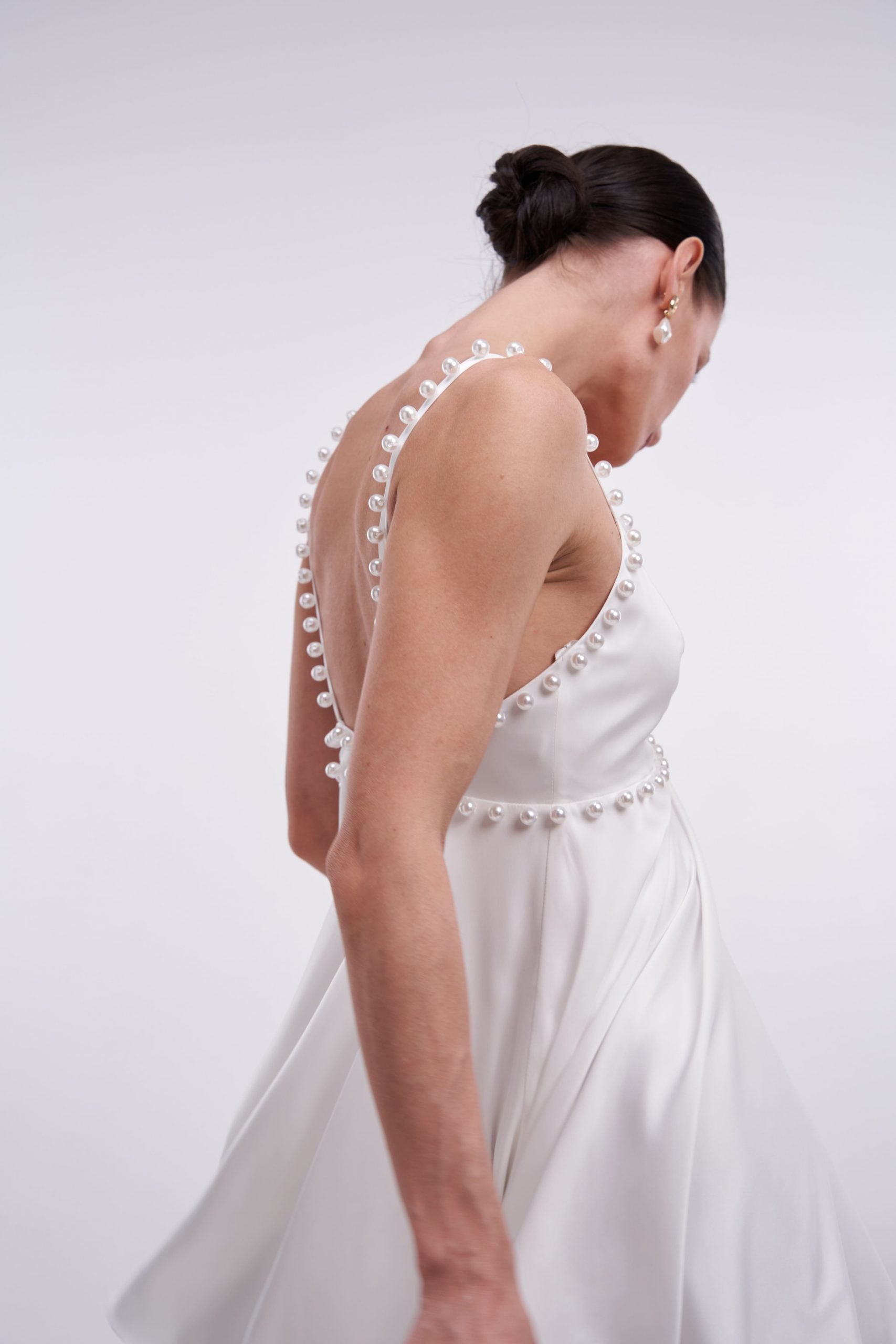 SAVELIA silk slip dress