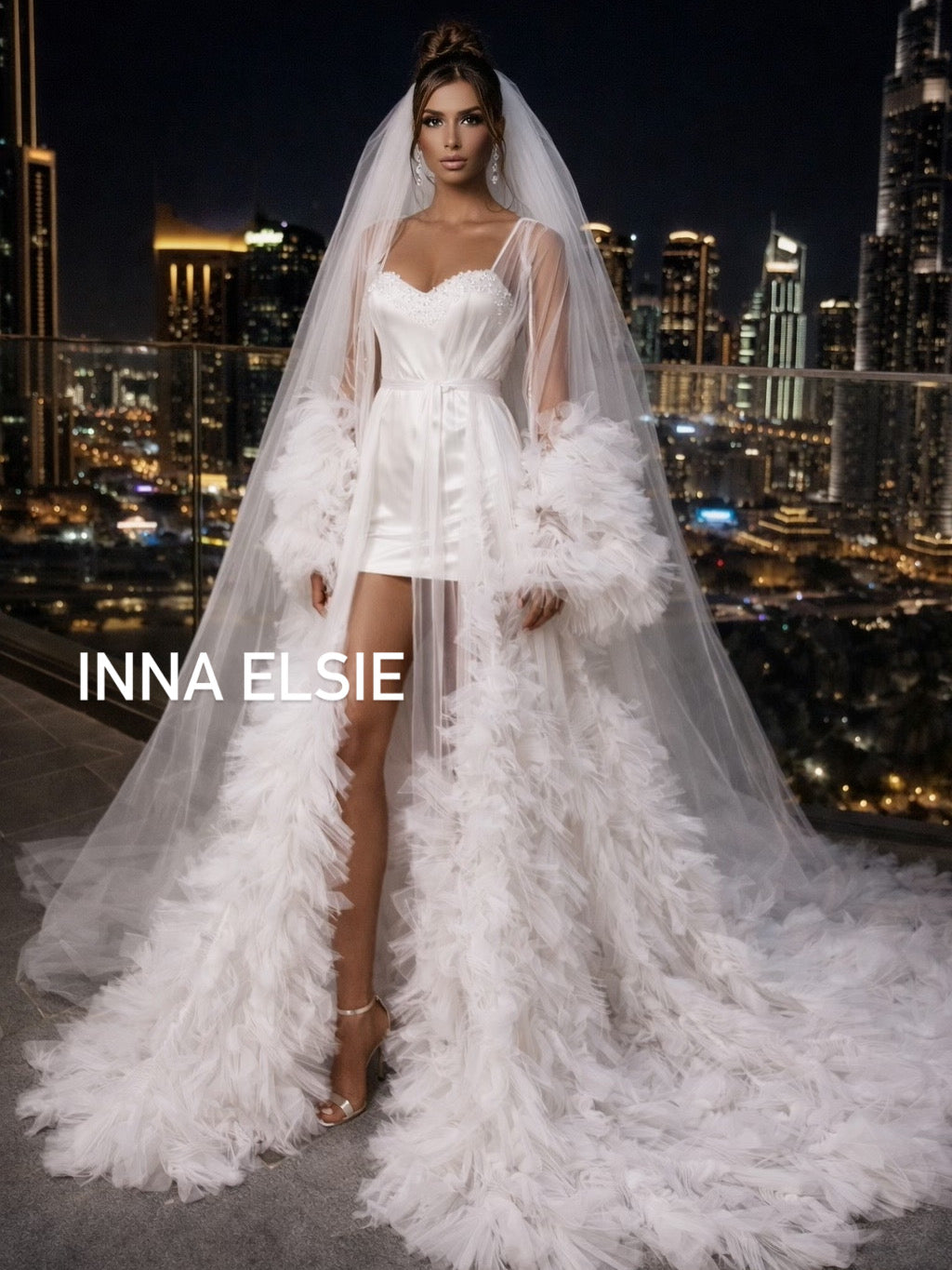 Kelsey Tulle Bridal Robe