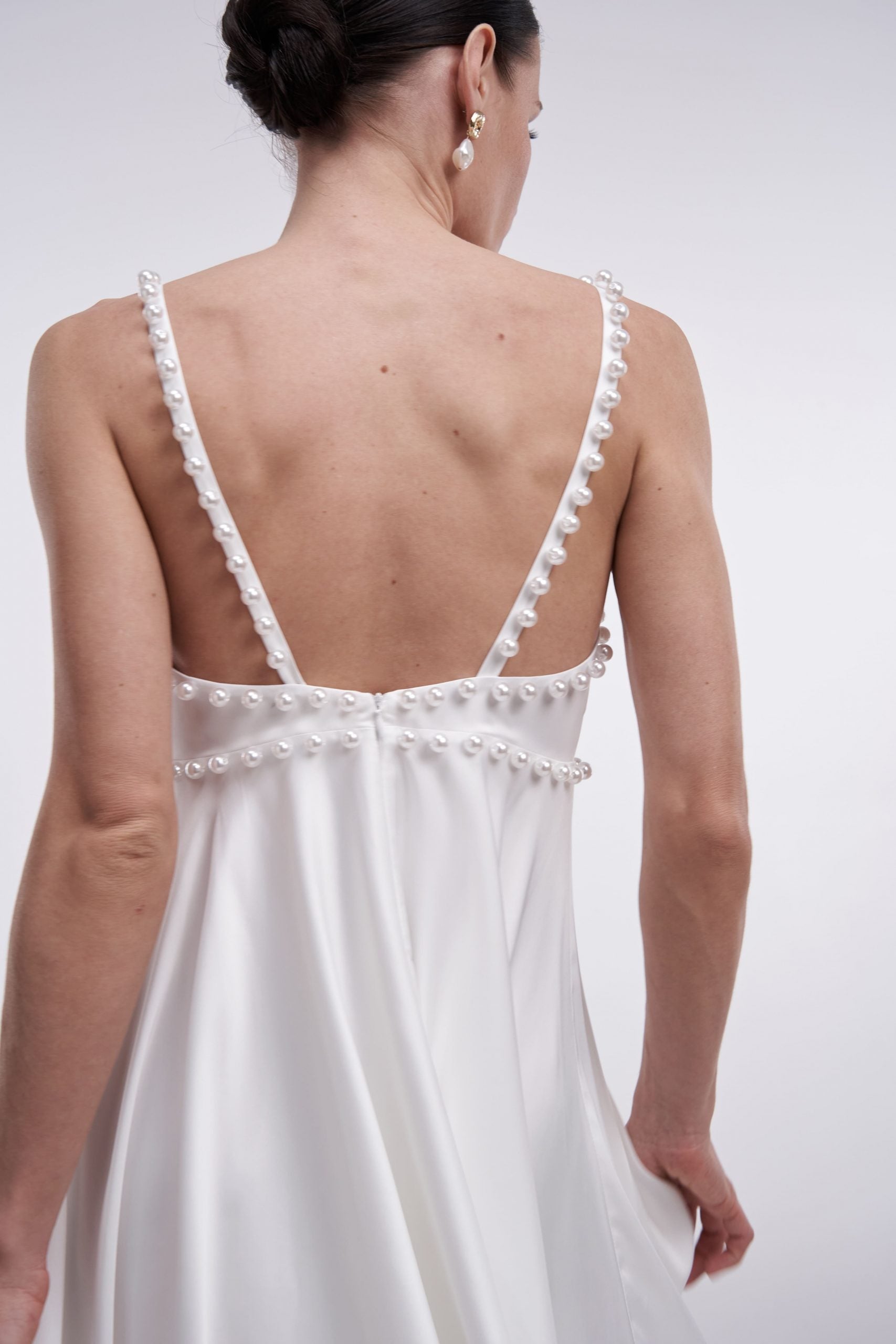 SAVELIA silk slip dress