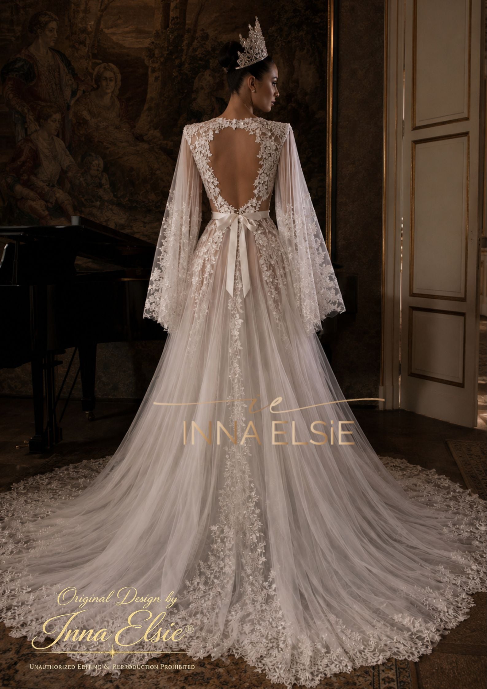 FATIMA TULLE BRIDAL ROBE