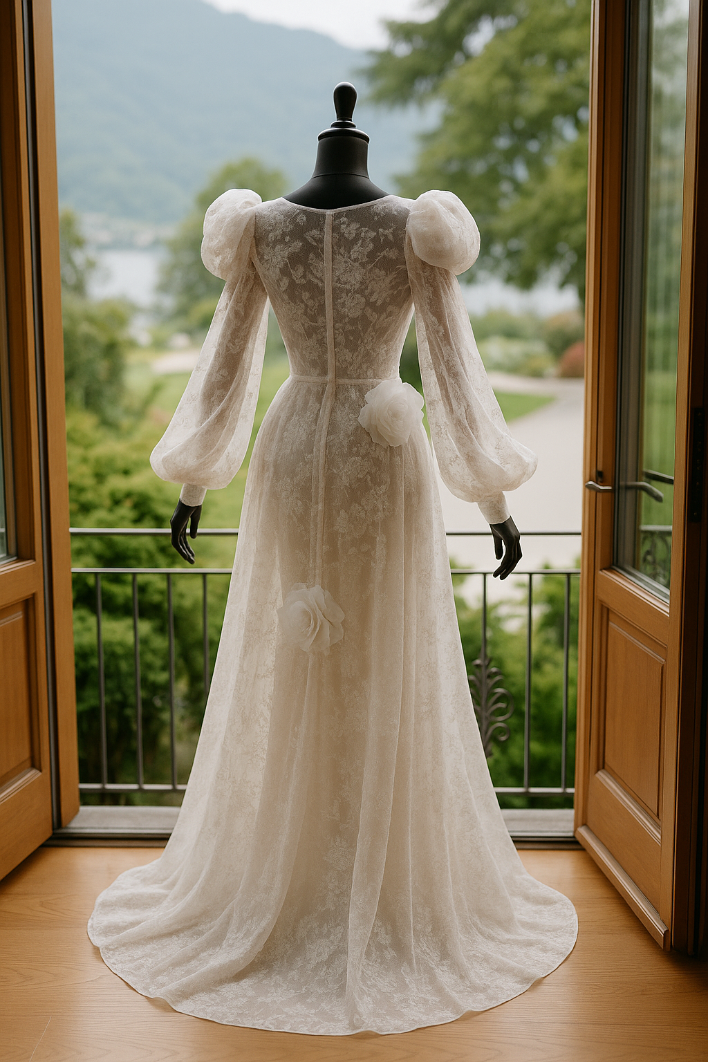JAMILIA Couture Lace Luxury Bridal Robe