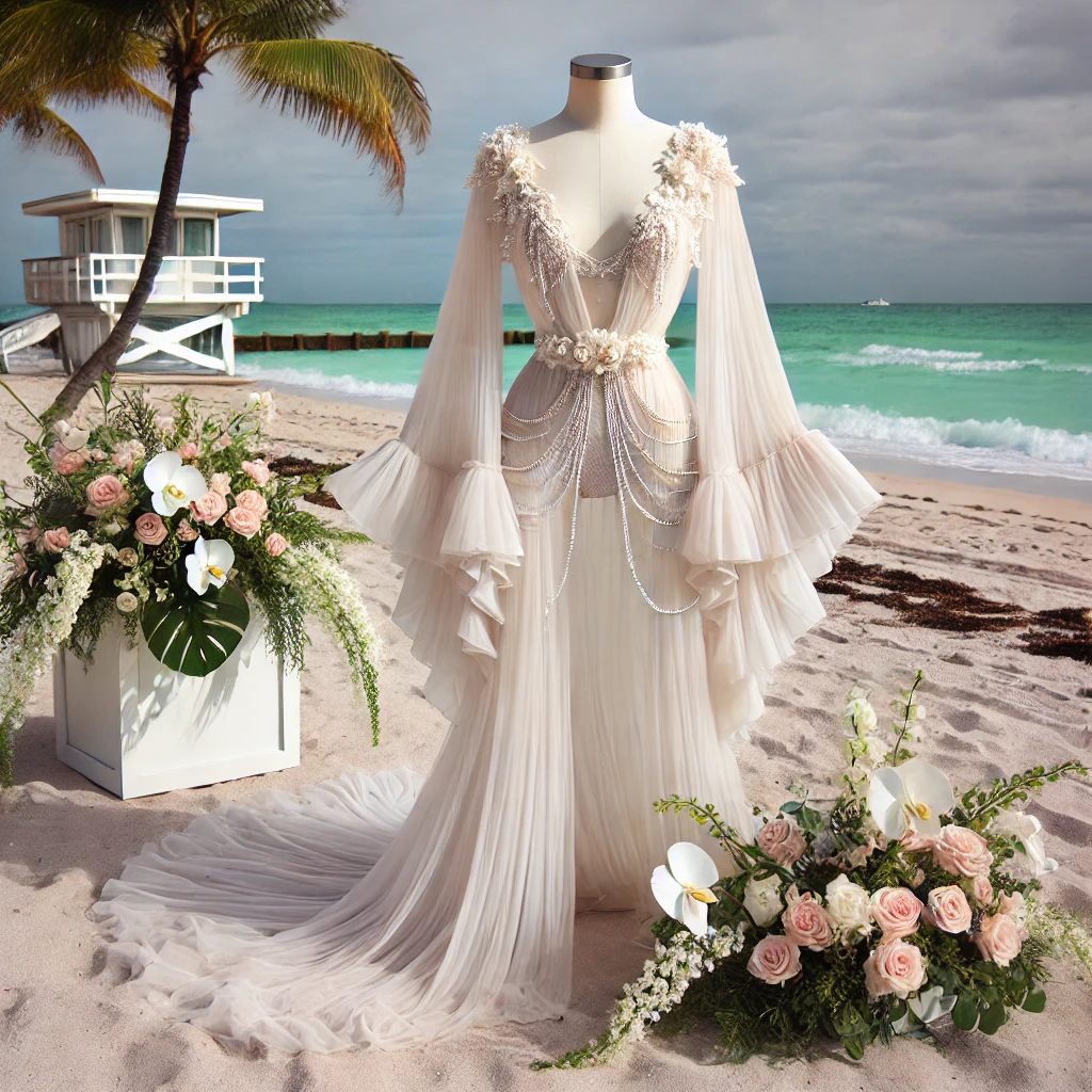 ILARIA Couture Chiffon Bridal Robe