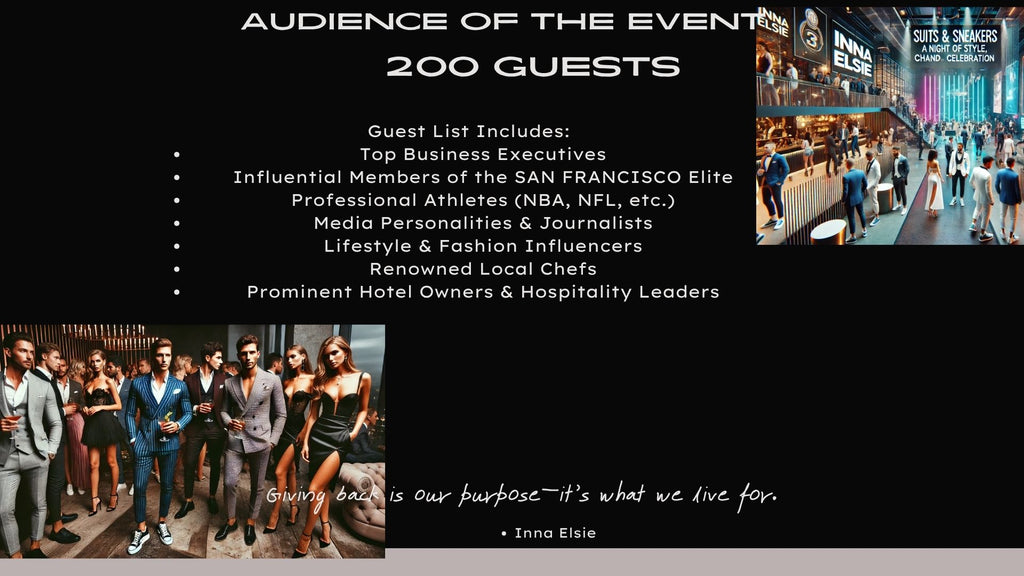 GENERAL ENTRANCE (Donation): ATTEND SUITS AND SNEAKERS – PROCEEDS SUPPORT CHARITY