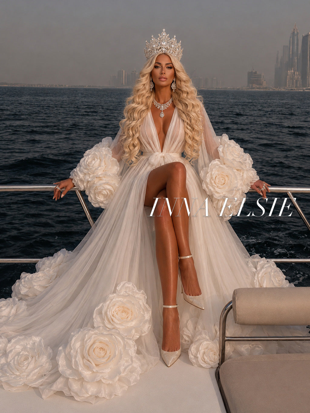 FLORIDA Luxury Floral Bridal Robe