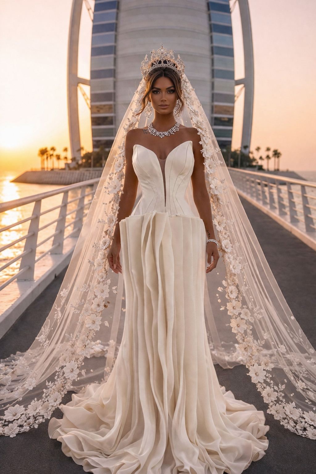 SERAPHINA Sculpted Royal Minimal Gown