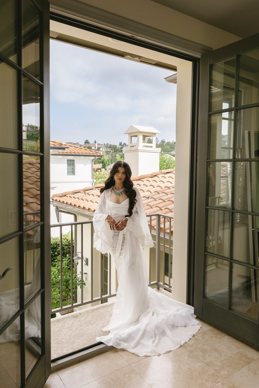 FAENA CHIFFON Bridal Robe