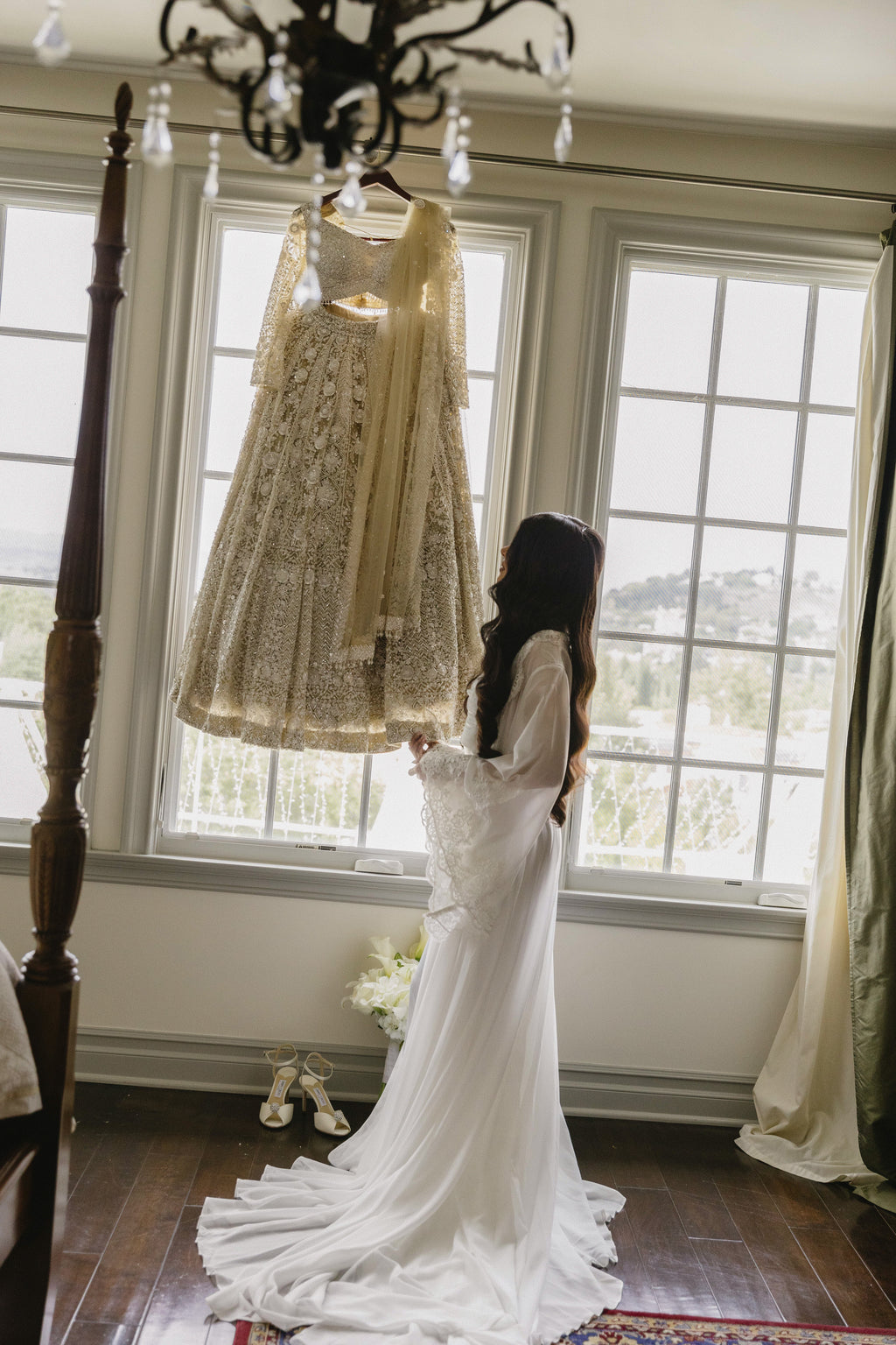 FAENA Couture CHIFFON Bridal Robe