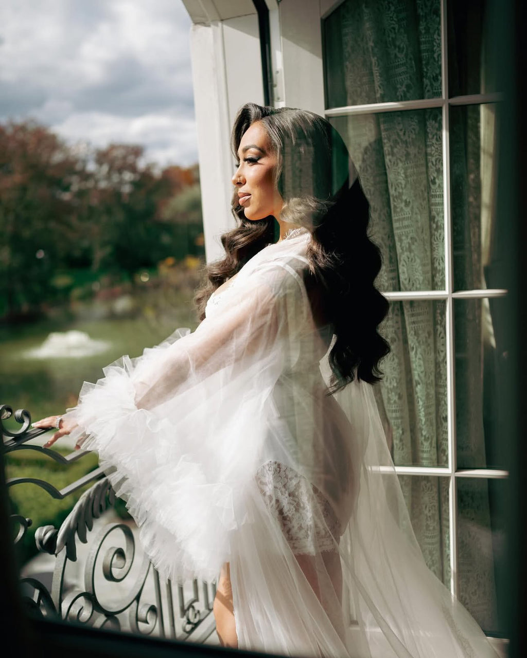 RISSA luxury tulle robe