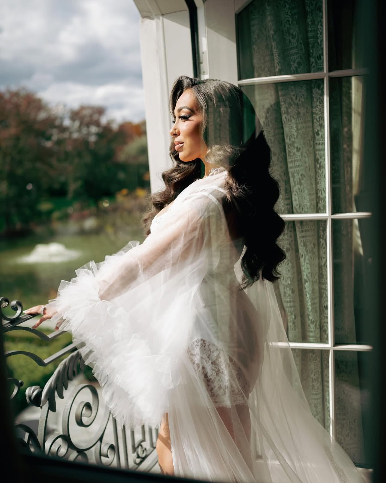 RISSA luxury tulle robe