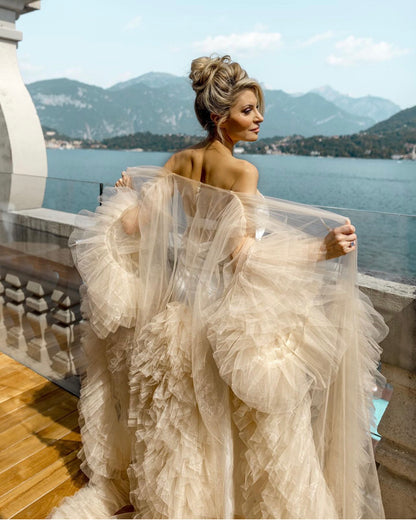 Daniela Luxury Nude Bridal Robe