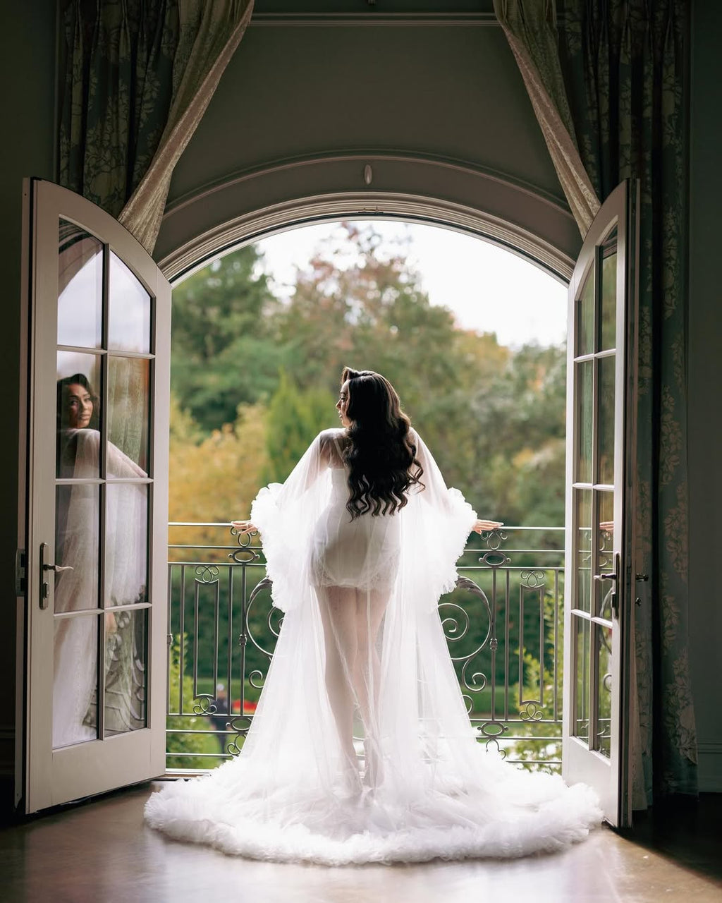 RISSA luxury tulle robe