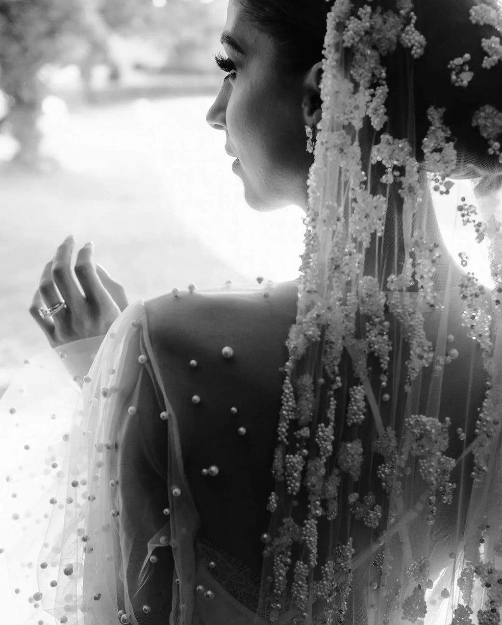 Joanna Bridal Robe With Pearls