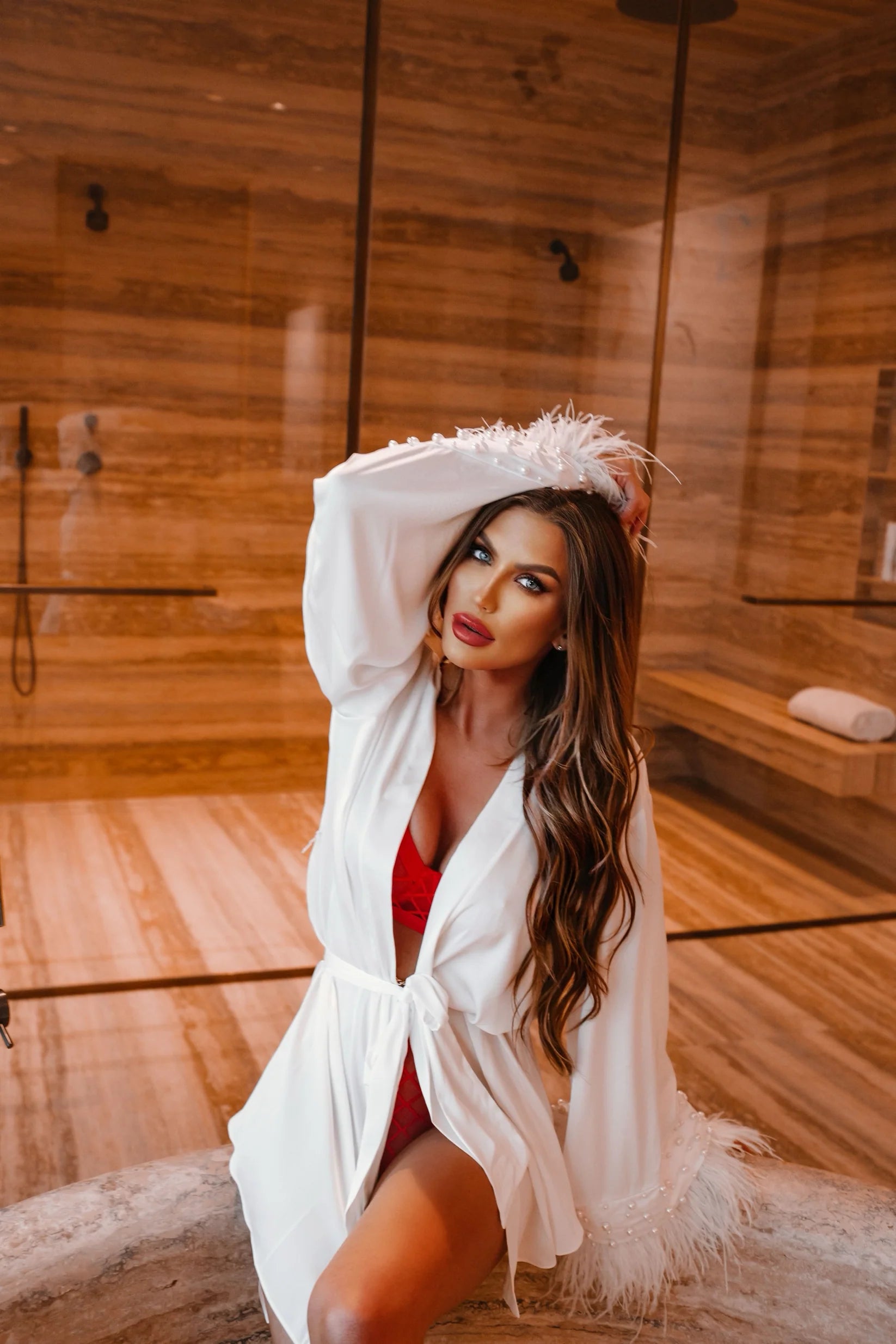 Rimma Short Silk Robe