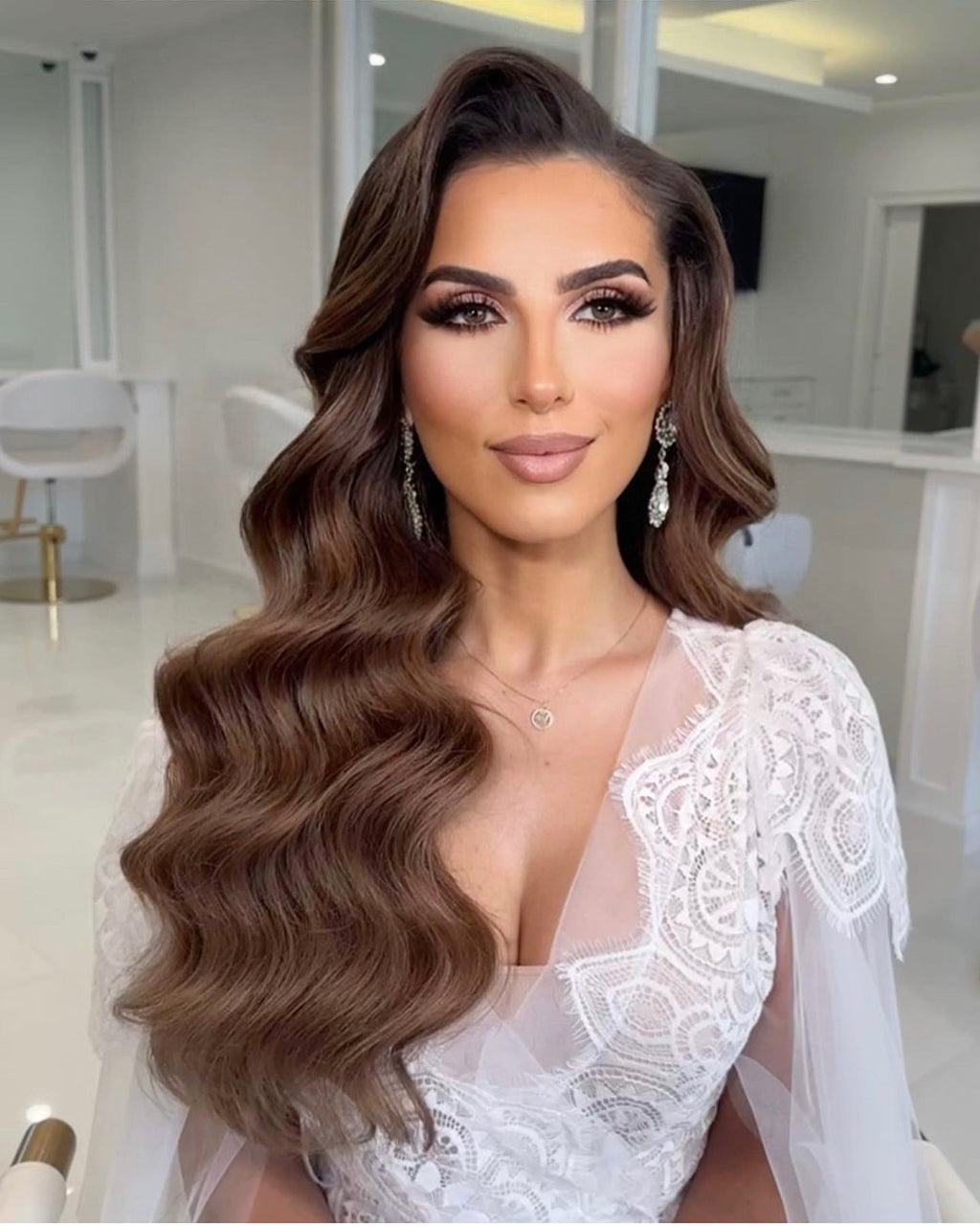 FIORENTINA lace bridal robe