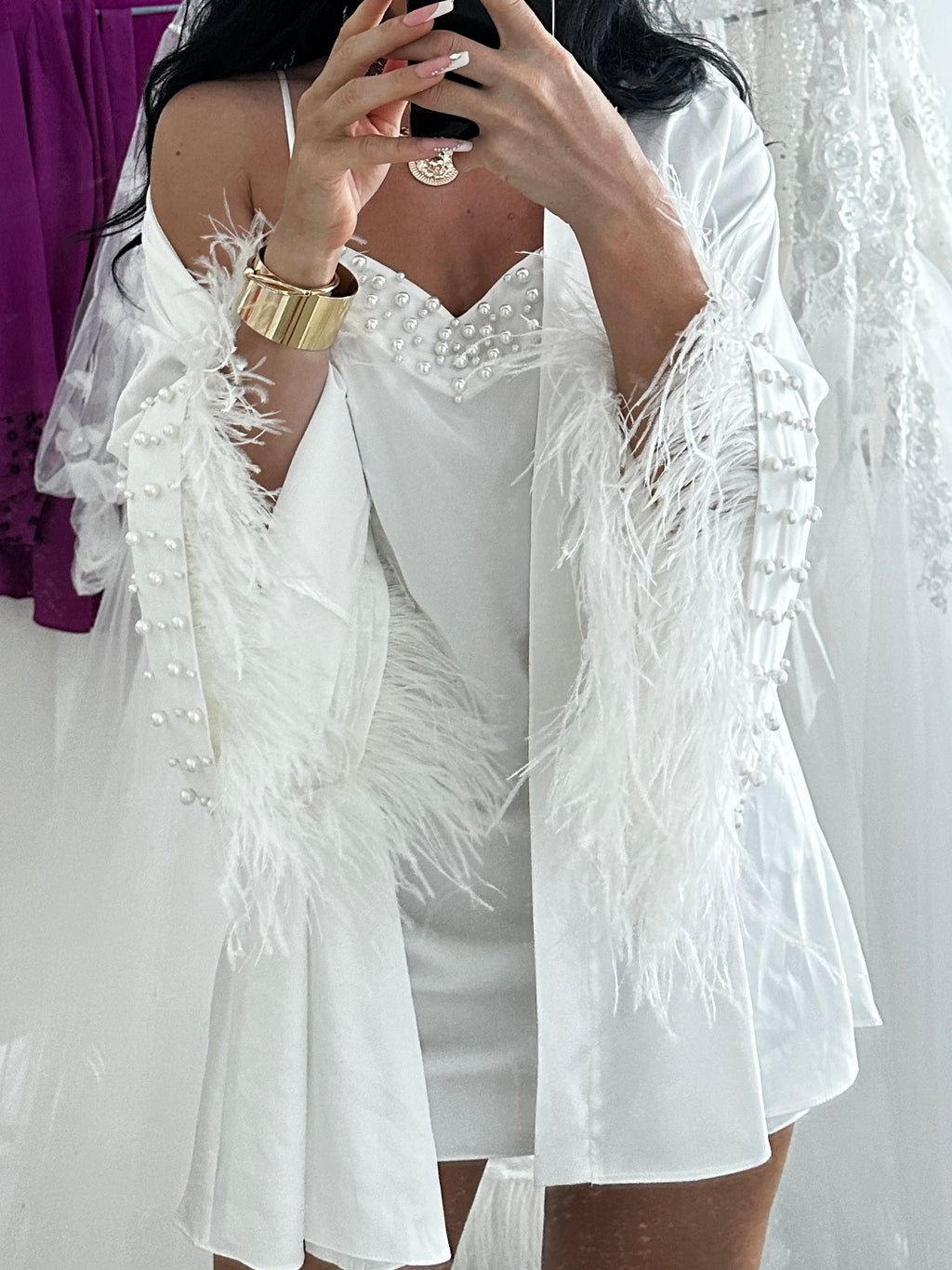 Rimma Short Silk Robe