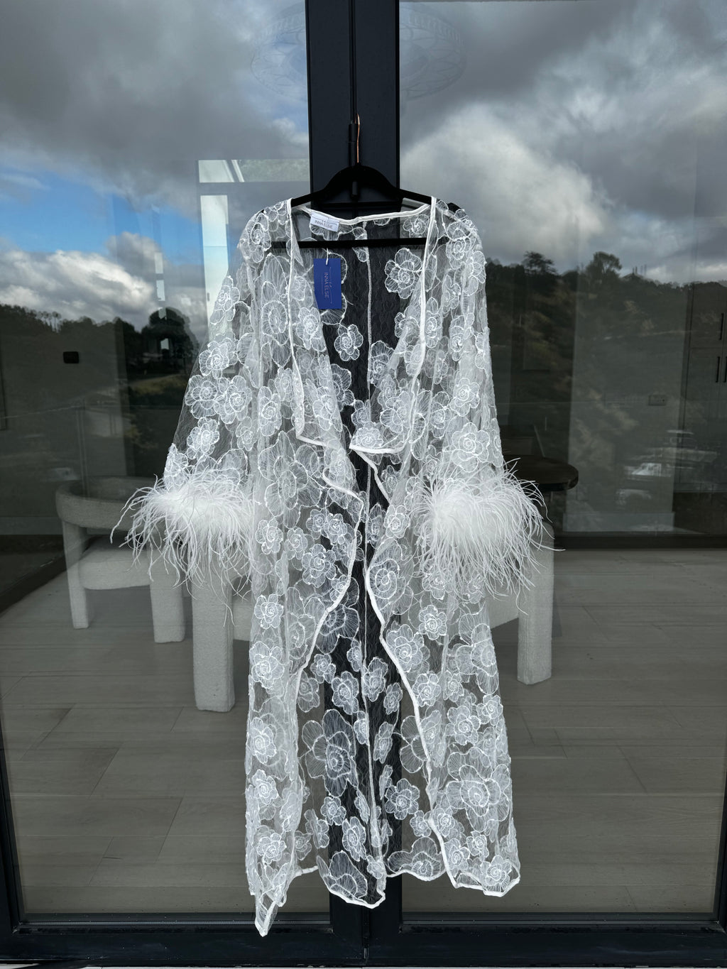 Luxury SIMONE Lace Bridal Robe