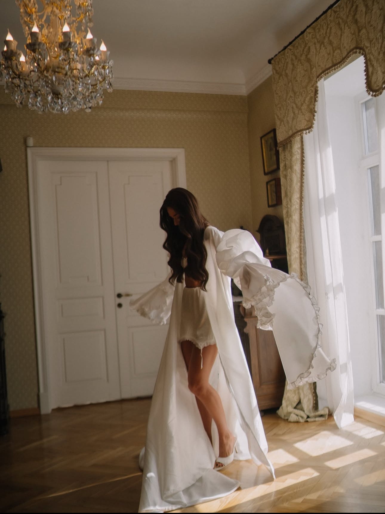 MALIKA Couture Bridal Robe Cape