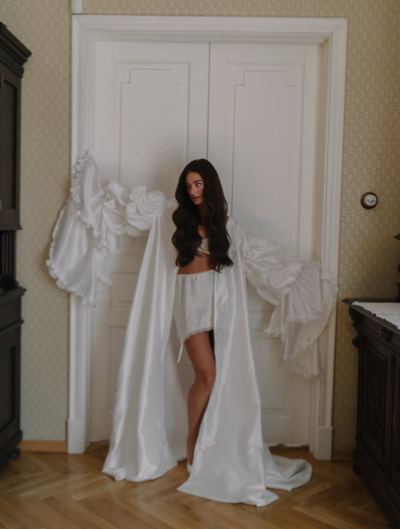 MALIKA Couture Bridal Robe Cape