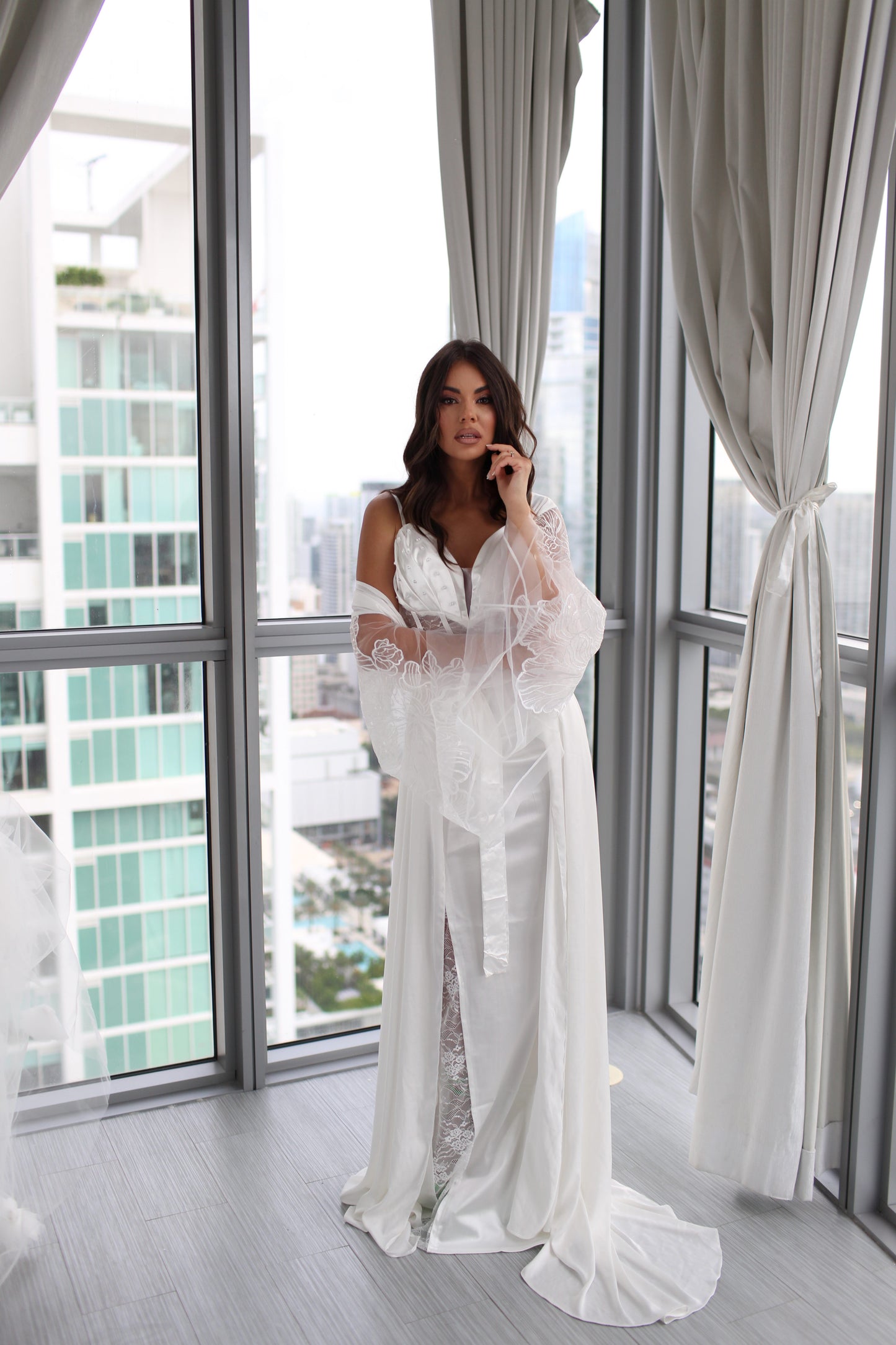 MILANA Silk Bridal Robe