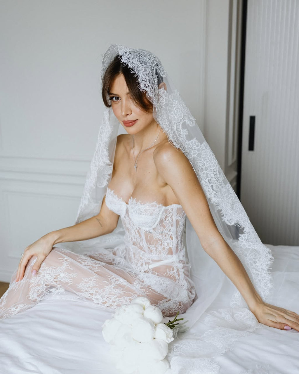 AMALIA Lace Slip Dress