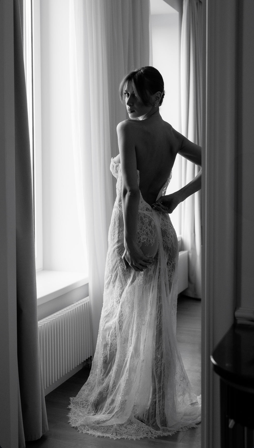 AMALIA Lace Slip Dress