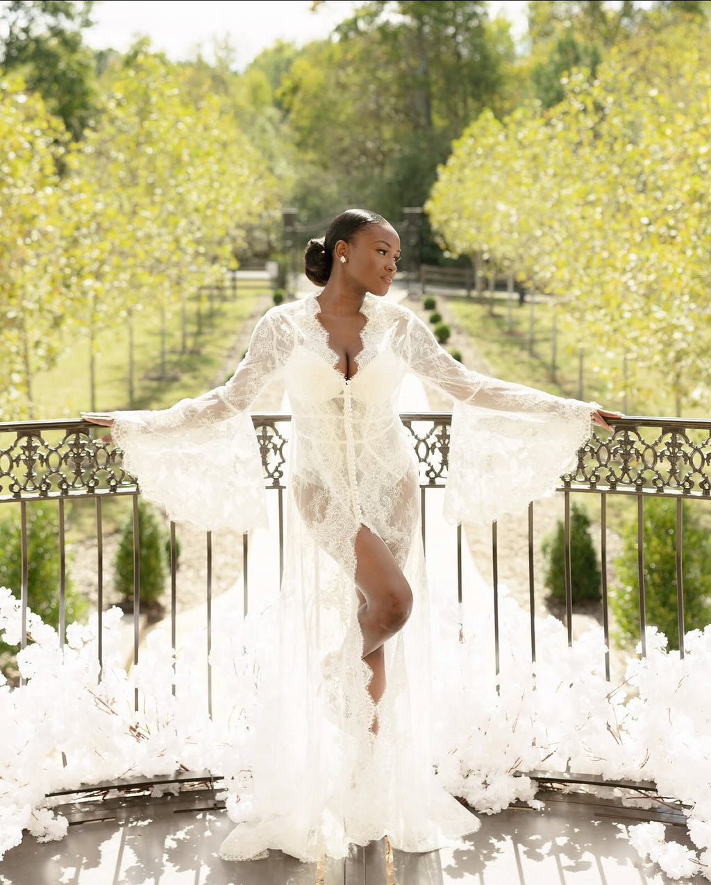 STEFANI Bridal Lace Robe