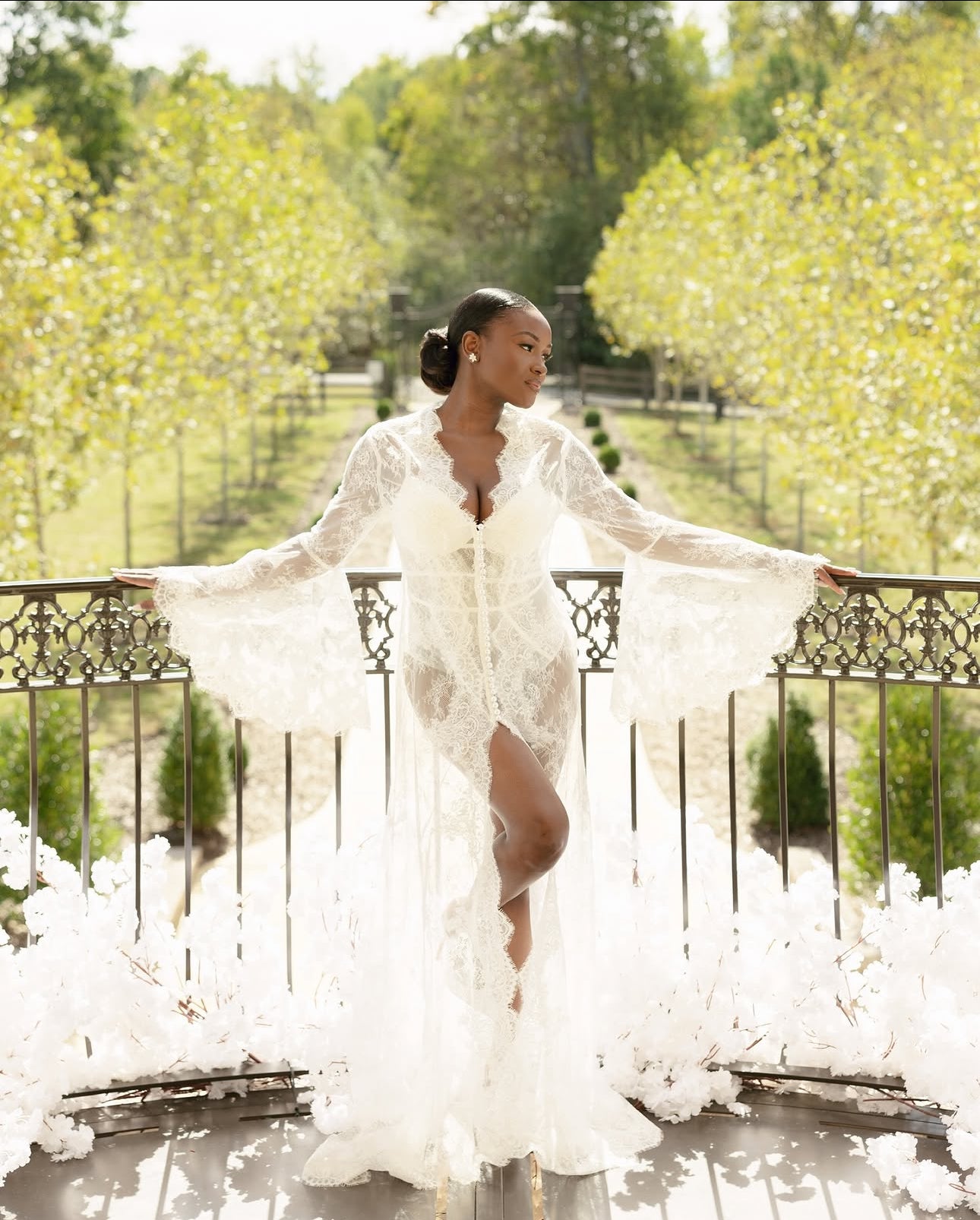 STEFANI Bridal Lace Robe