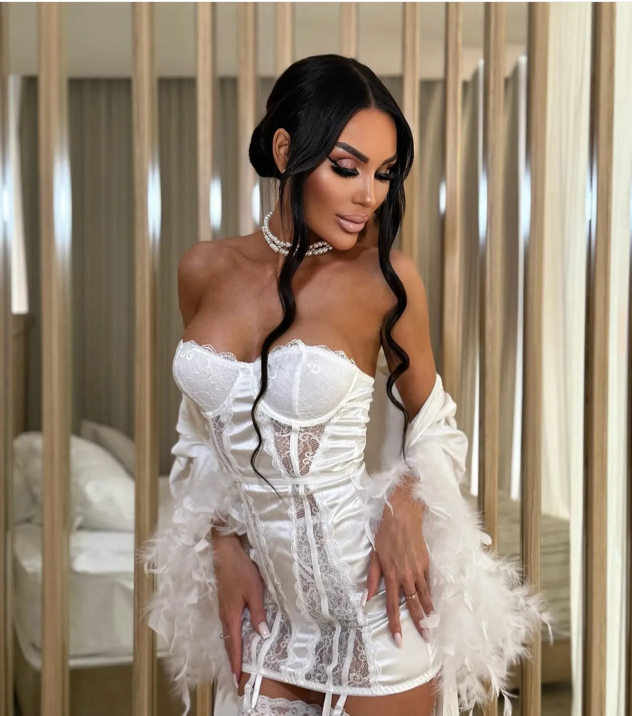 DRAYA Silk Bridal Luxury Slip Dress