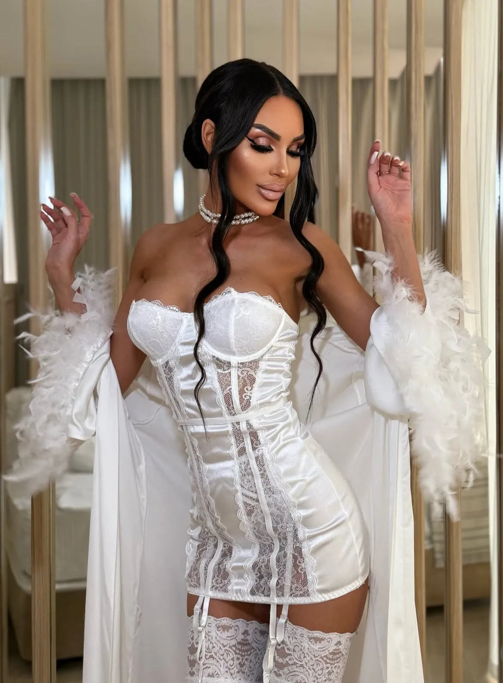 DRAYA Silk Bridal Luxury Slip Dress