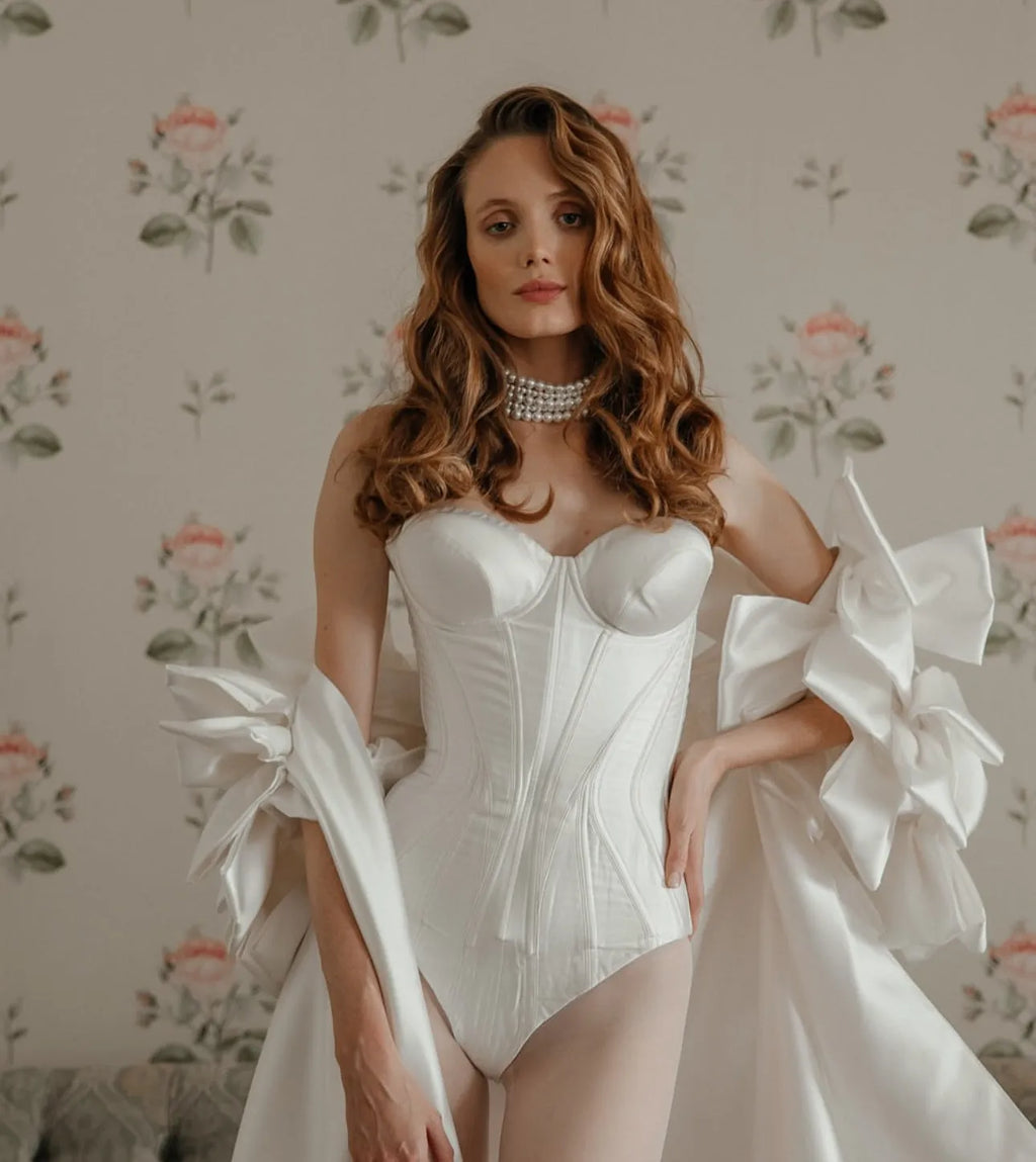 OLINA Silk Bridal Cape