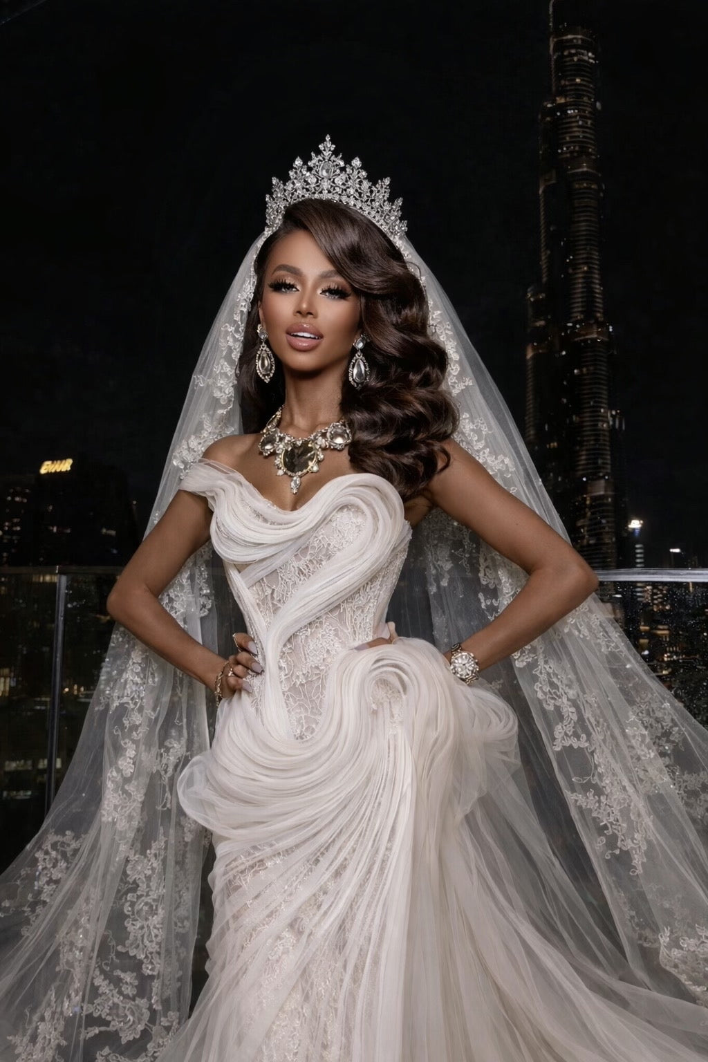 MIRANDA Sculpted Couture Gown